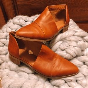 target universal thread cognac brown loafer mules